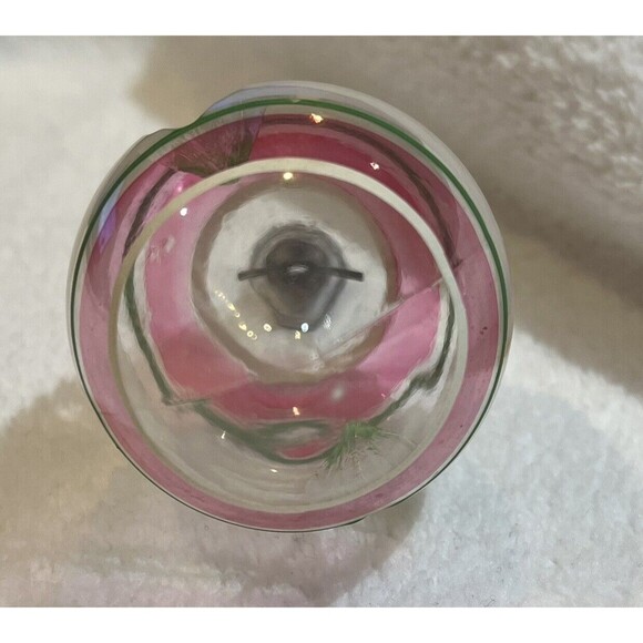 Vintage WWII Premier Xmas Glass Ornament 3.5” 2 Sided Indented Teardrop - Picture 5 of 7